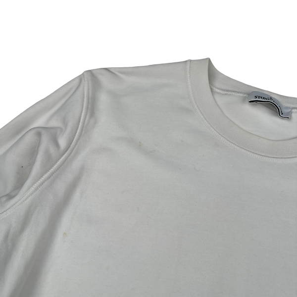 Stone Island 2021 White Crewneck Pullover Jumper - XL