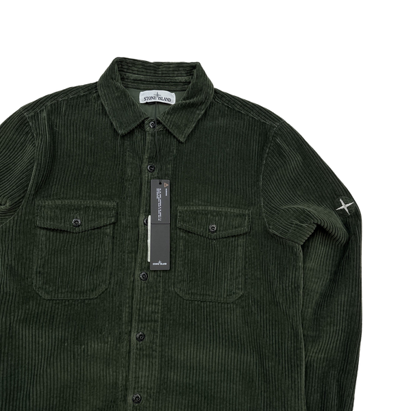 Stone Island AW2020 Green Jumbo Cord Shirt - Medium