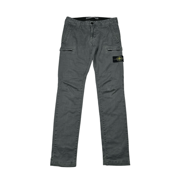 Stone Island 2019 Grey Cotton SK Cargo Trousers - 30"