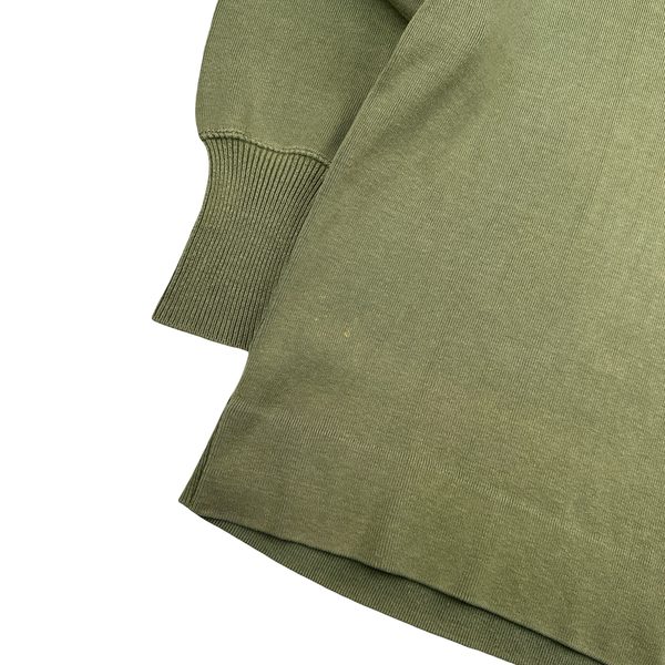 Stone Island Vintage 1999 Green V Neck Pullover Jumper - Medium