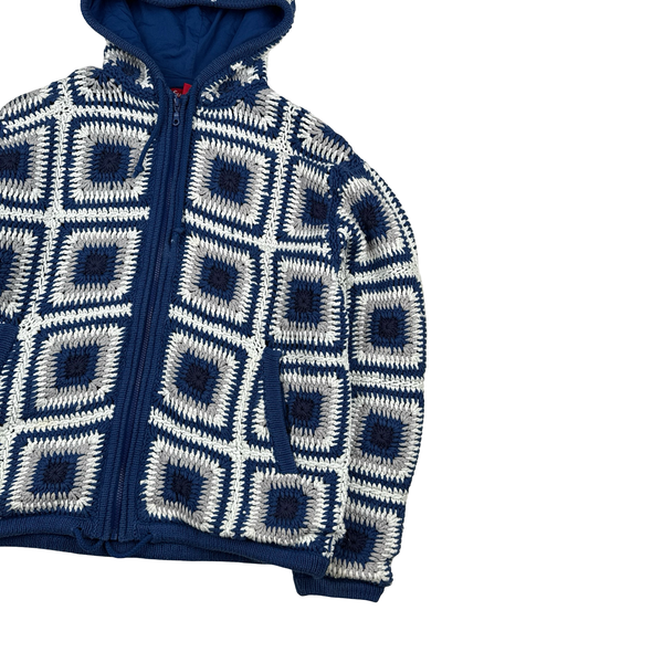 Supreme Thick Hand Woven Crochet Knit Knitted Jumper - Large