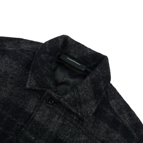 Peak Performance Wool Blend Lined Flannel Overshirt - Medium