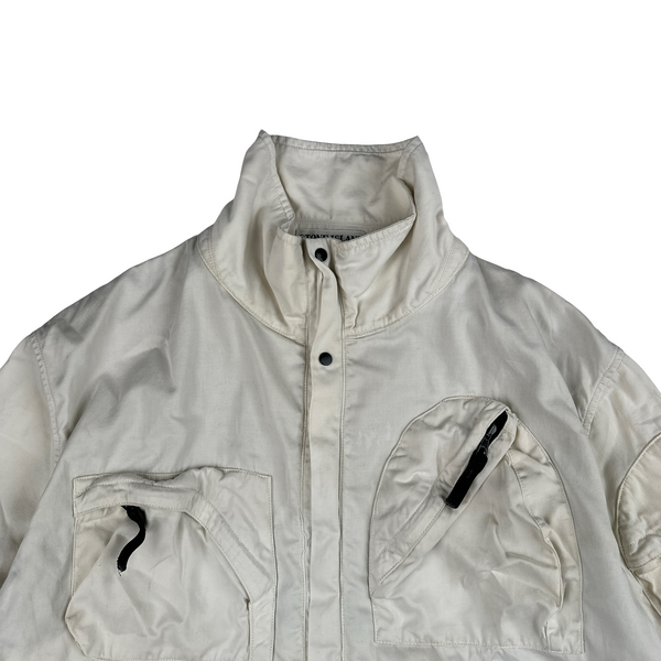 Stone Island 1998 Vintage Cotton Multi Pocket Green Edge Jacket - XL