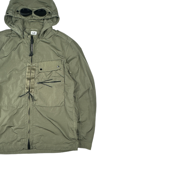 CP Company Khaki Green Chrome R Goggle Jacket - XL