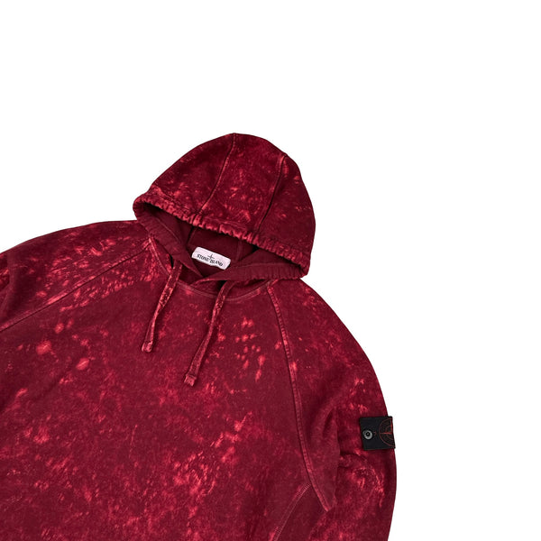 Stone Island 2021 Red Camo OVD Pullover Hoodie -