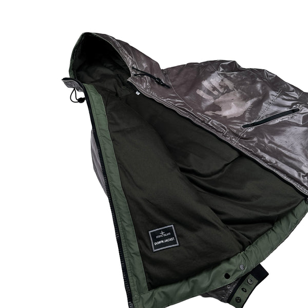 Stone Island 2009 Khaki Colour Changing Ice Jacket -XL