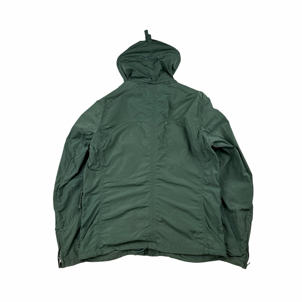 CP Company Teal Chrome Goggle Multi Pocket Jacket - Large