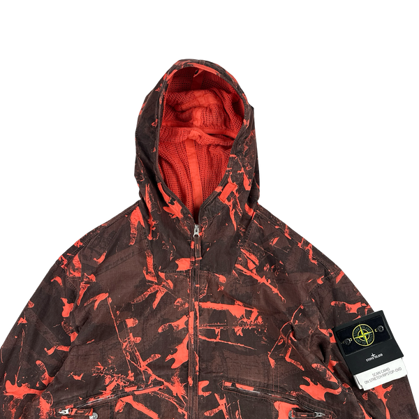 Stone Island 2025 Scan Camo On Stretch Ripstop-OVD Zipped Jacket - XXL