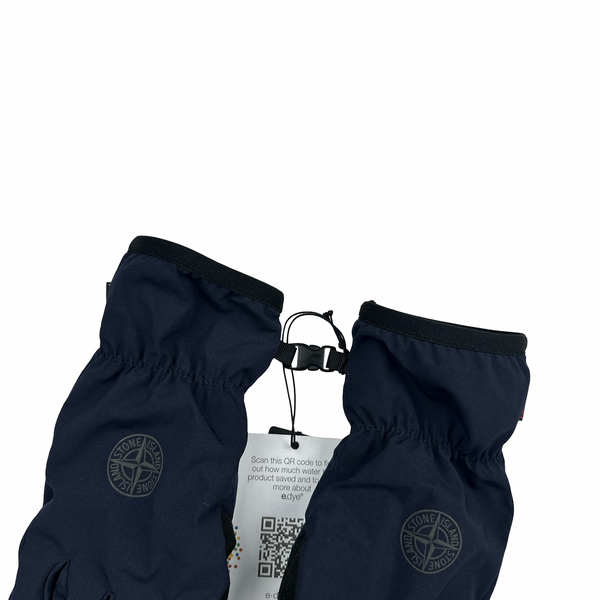stone island handschuhe Stone Island 2021 Soft Shell Navy Reflective Logo Gloves