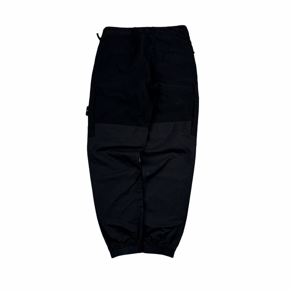 Stone Island 2020 Mussola Panel Black Cargo Trousers - 30"