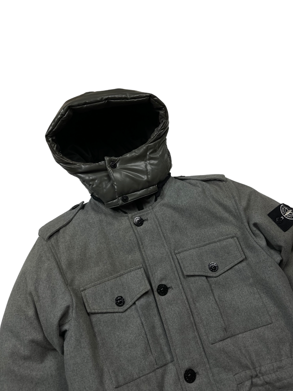 Stone Island 2014 Ice Wool Blend Down Jacket - Medium
