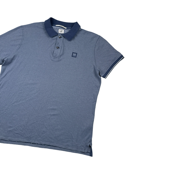 CP Company Blue Cotton Blend Polo Shirt - XL