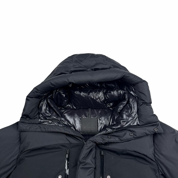 Moncler Bodri Giubbotto Black Down Filled Jacket - Large