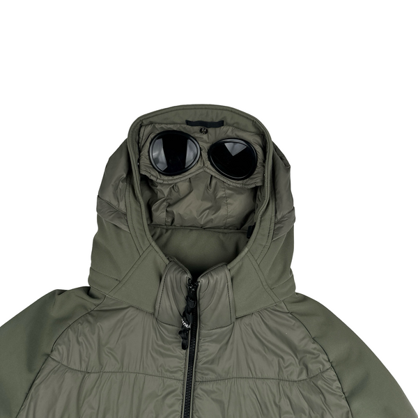 CP Company Khaki Hybrid Soft Shell Jacket - XL