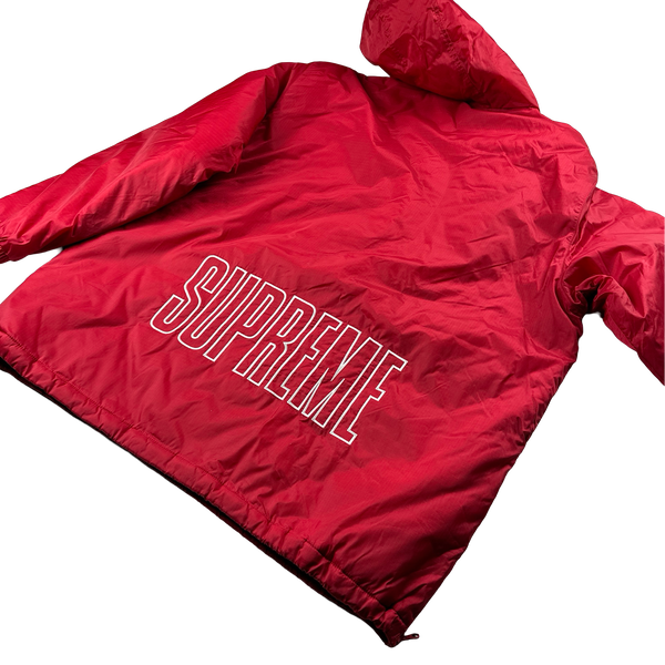 Supreme X Champion Red Spellout Logo Pullover Nylon Smock - XL