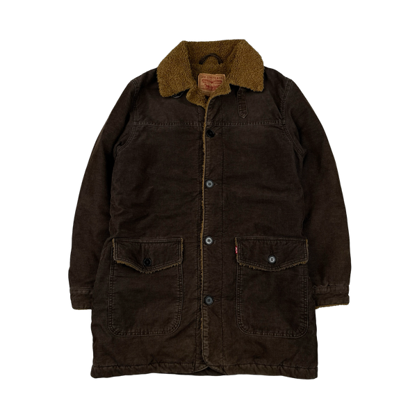 Levis Corduroy Shearling Fleece Collared Jacket - Medium