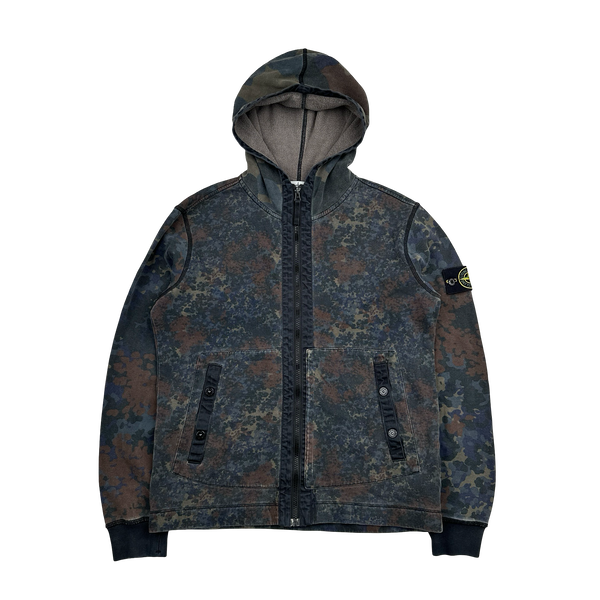 Stone Island 2013 Digital Camo Zipped Hoodie - Medium