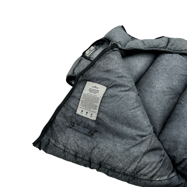 Stone Island 2017 Tela Nylon Down Filled Centre Badge Frost Puffer Gilet - Medium