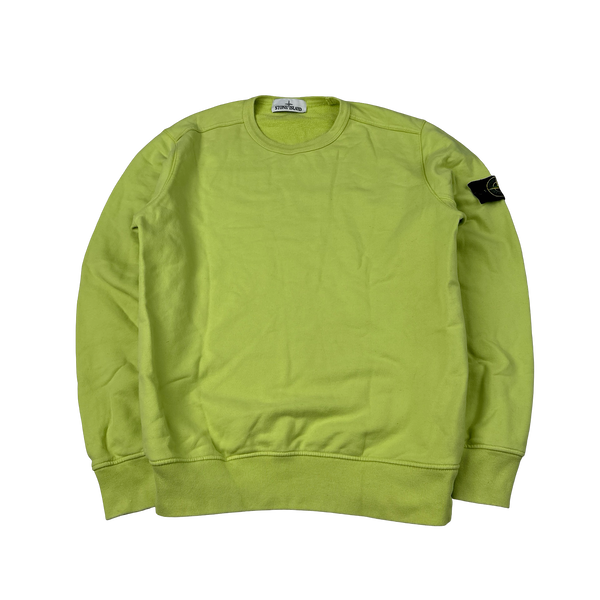 Stone Island 2019 Yellow Cotton Crewneck - Medium