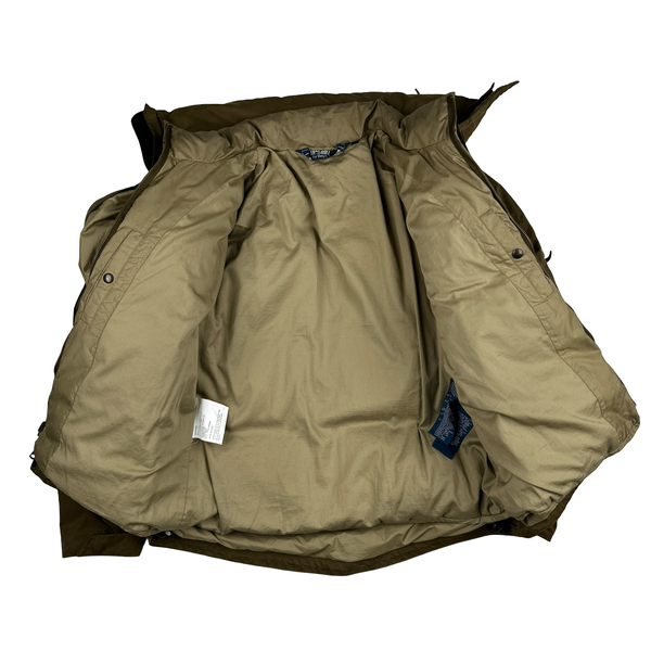 Ralph Lauren Tan 2 in 1 Zip up Puffer Jacket - Large