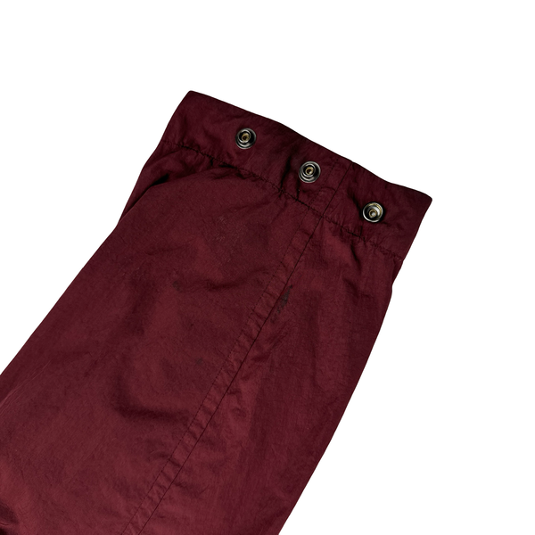 CP Company Burgundy Chrome R Lens Viewer Lightweight Jacket - Large
