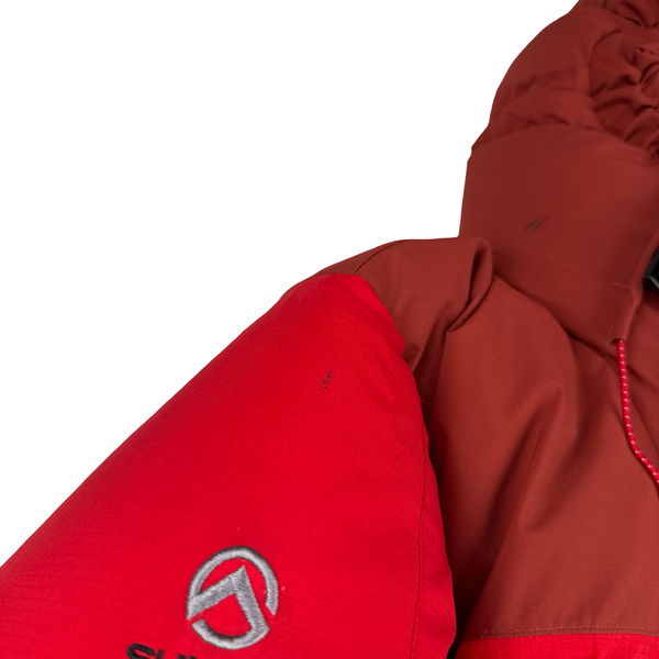 North Face Red Summit Series UIAA Hyvent Alpha Down Hooded Puffer Jacket - Medium