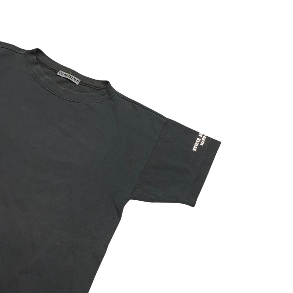 Stone Island Grey 90s Reflective Marina T Shirt - Small