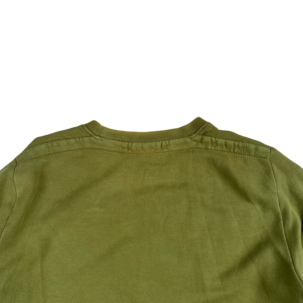 Stone Island 2010 Sage Green Sun Faded Crewneck Cotton Jumper - Large