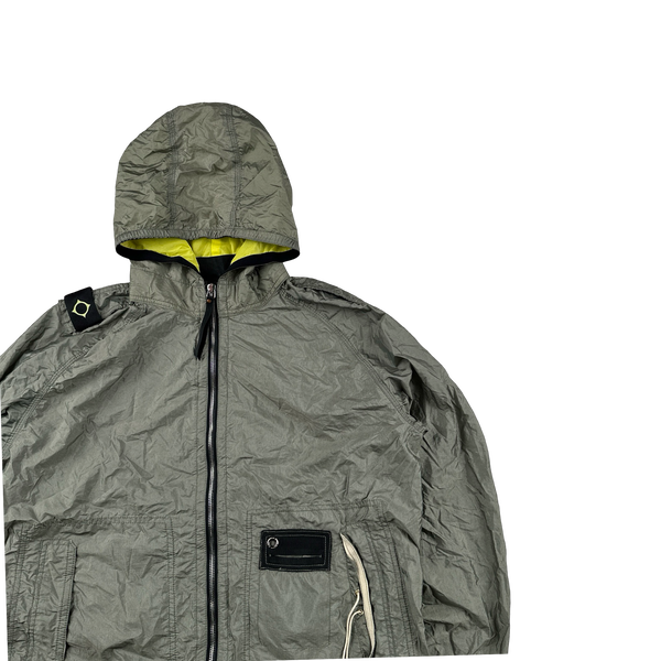Ma Strum Grey Lightweight Shoulder Badge Jacket - Large