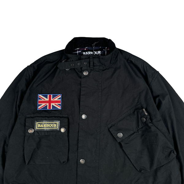 Barbour 60th Anniversary Black Cotton Multi Pocket Field Jacket - XL