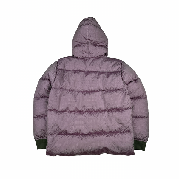 Stone Island Purple Green Lined Poly Colour Frame Down TC Jacket