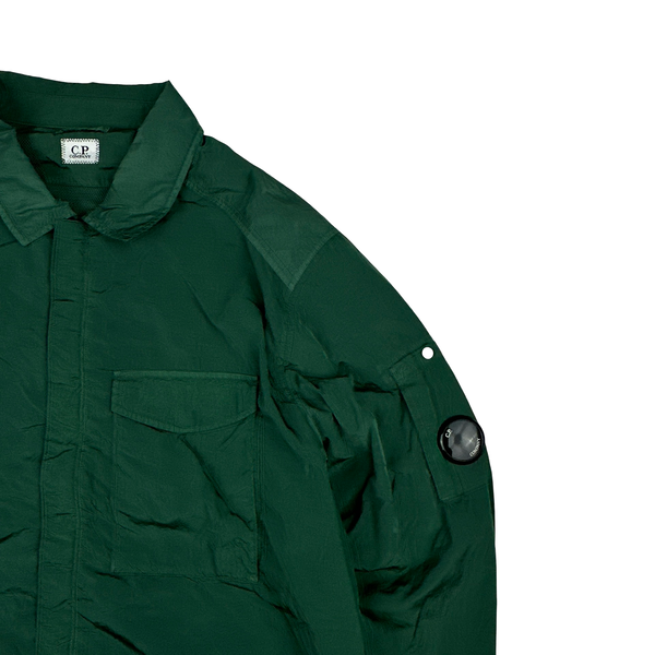 CP Company Chrome R Pine Green Zipped Overshirt - XXL