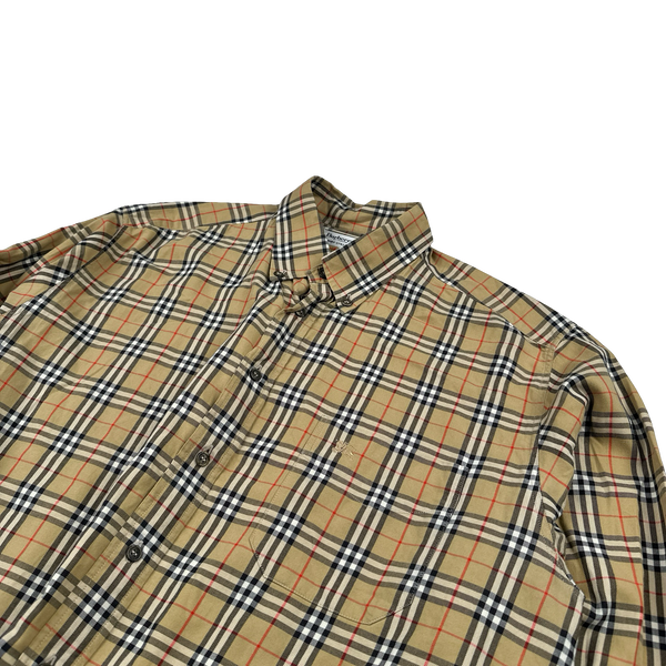 Burberry Nova Check Button Up Shirt - Large