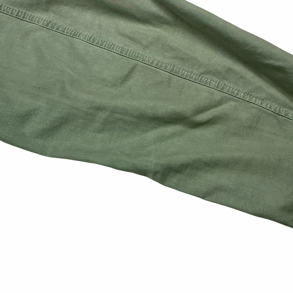 Stone Island 2022 Green Brushed Cotton Zipped Overshirt - XL