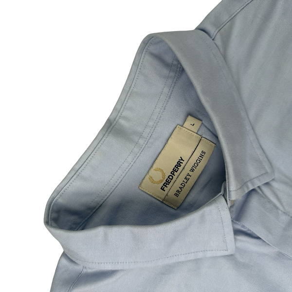 Fred Perry Bradley Wiggins Blue Buttoned Shirt - Large