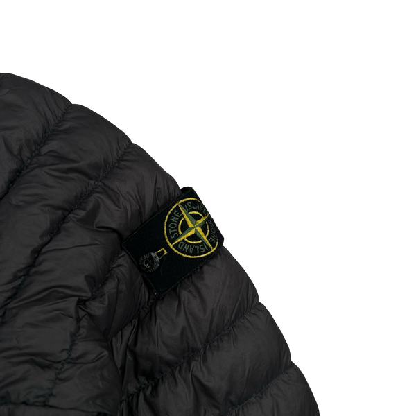 Stone Island 2018 Charcoal Micro Yarn Down Puffer Overshirt - Medium