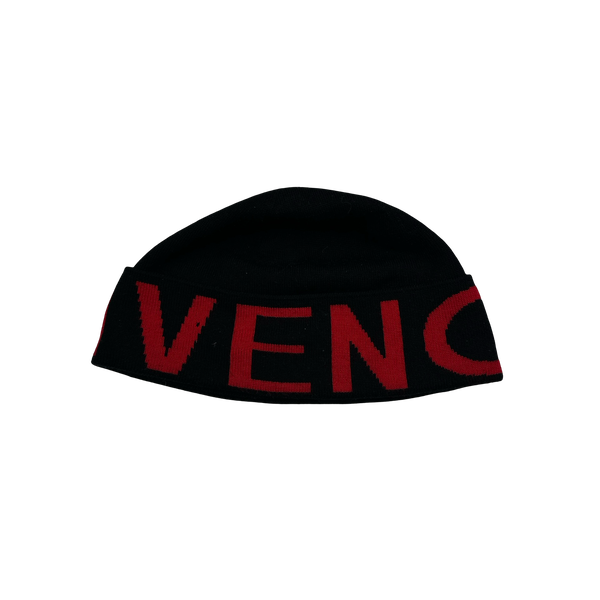 Givenchy Red Spellout Beanie