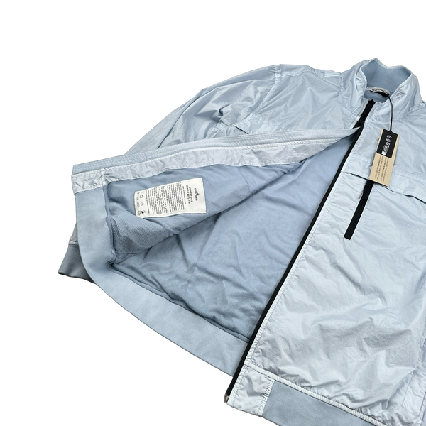 Stone Island 2024 New Season Blue Garment Dyed Crinkle Reps R-NY Jacket - XXL