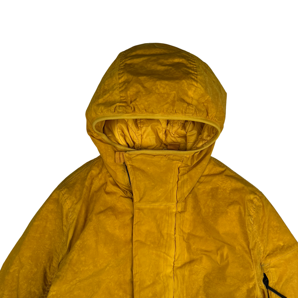 CP Company Orange Nycra Re-Colour Goggle Hooded Jacket - Large