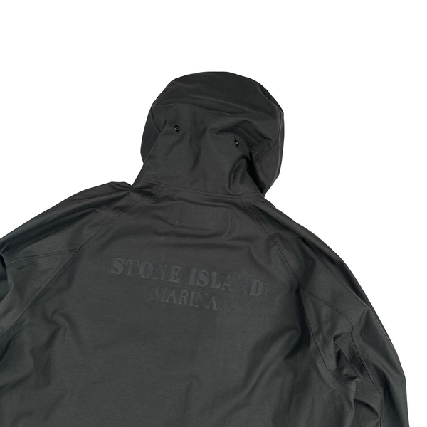 Stone Island 2021 Dark Grey Jacquard Marina 3L Jacket - Medium