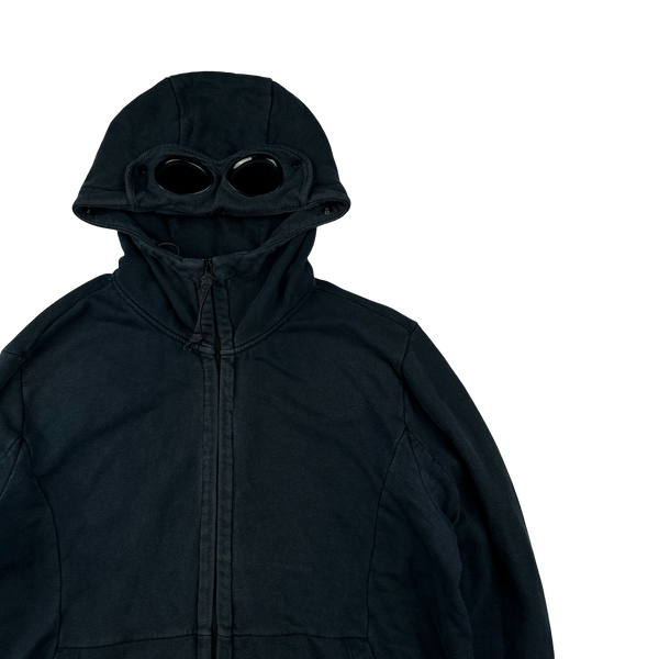 CP Company Navy Cotton Goggle Hoodie - XXL