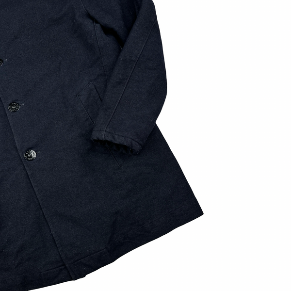 Stone Island 2014 Saia Doppia Faccia Wool Long Winter Jacket - Medium