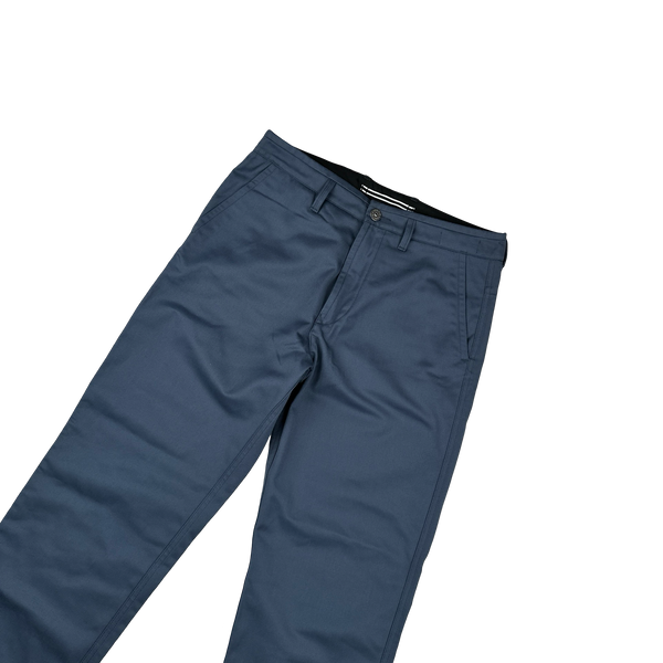 Stone Island 2022 Blue Cotton Blend Patch Trousers - 32"