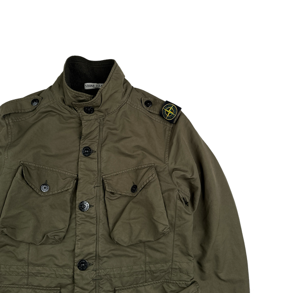Stone Island 2010 Brown David TC Shoulder Badge Field Jacket - Large
