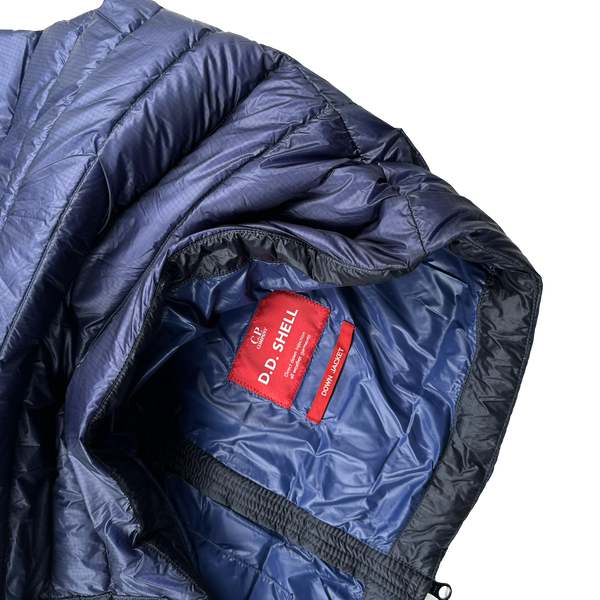 CP Company Navy DD Shell Down Filled Lens Viewer Gilet - Medium & Large