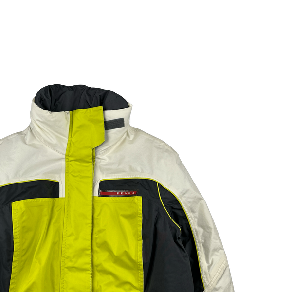 Prada Rare Nylon Shell Padded Winter Active Colour Block Ski Jacket - Small