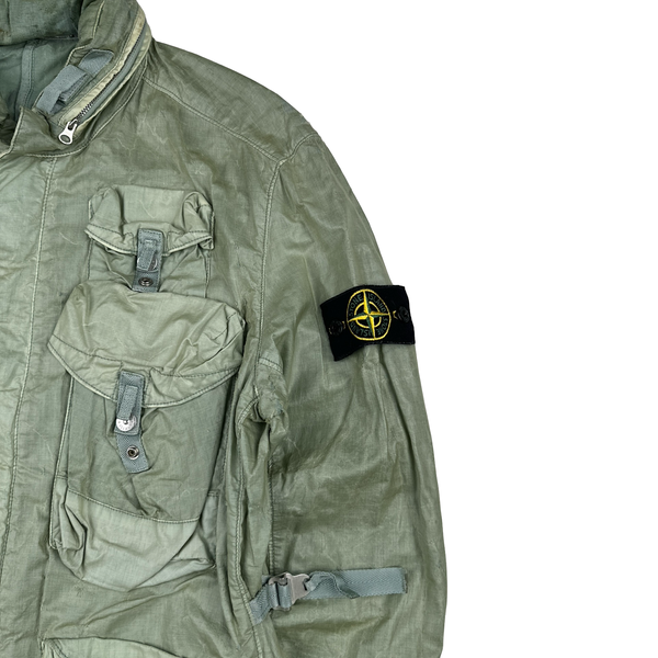 Stone Island 2009 Pale Green Multipocket Raso Jacket - Large