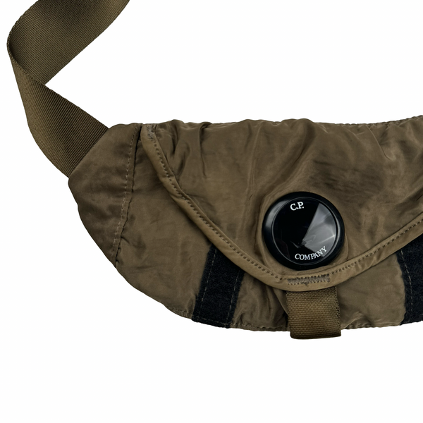 CP Company Khaki Nylon Lens Viewer Cross Body Bag