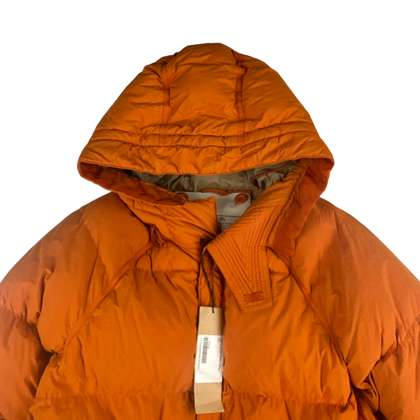 Ten C Orange New Arctic Base Down Puffer Jacket - Large