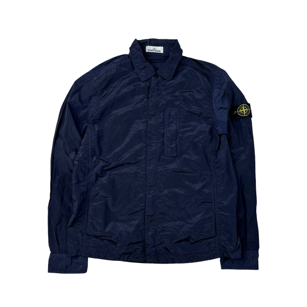 Stone Island 2018 Navy Nylon Metal Overshirt - Large